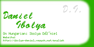 daniel ibolya business card